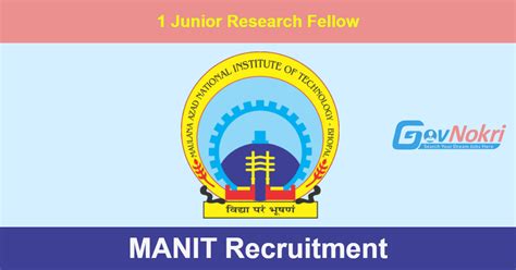 MANIT RECRUITMENT 2024 (JOBS, VACANCIES)