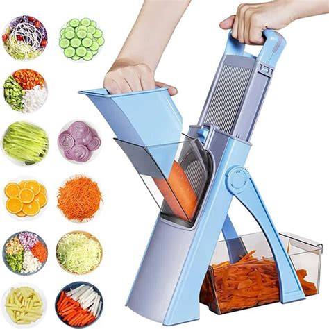 Manual Kitchen Mandoline, Multifunctional Vegetable Slicer with 3 ... - raincitystudios.com