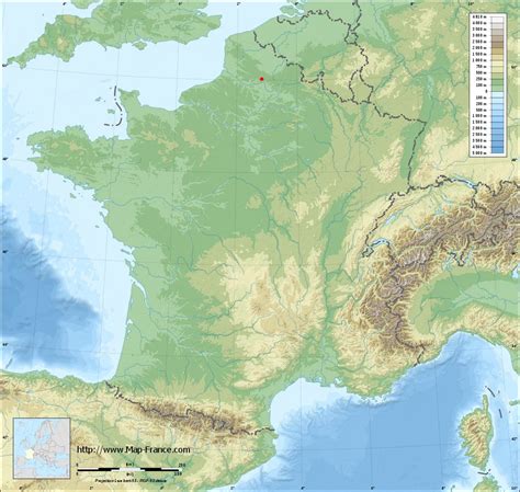 MAP GINCHY - Dynamic map of Ginchy 80360 - France