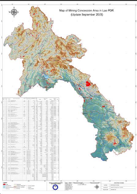 Map of Mining Concessions in Lao PDR - ResourceData - wintechmobiles.com
