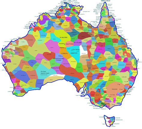 Map of the Aboriginal tribes of Australia - Vivid Maps - wintechmobiles.com