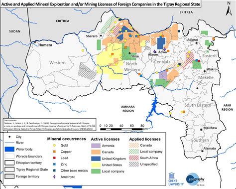 Map of Tigray’s mineral resources (north Ethiopia ... - Zenodo - wintechmobiles.com