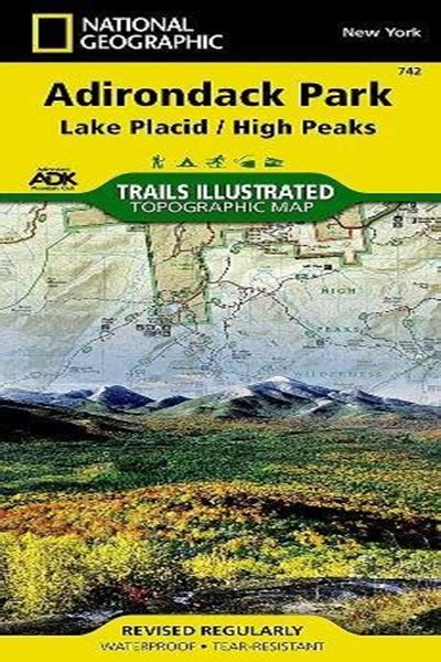 Full Download Map   Lake Placid High Peaks   Trails Illustrated Map  742 National Geographic Maps Trails Illustrated By Not A Book