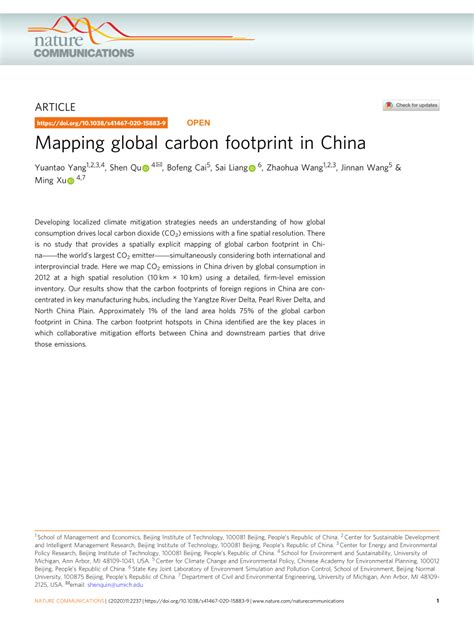 Mapping global carbon footprint in China - Nature - wintechmobiles.com