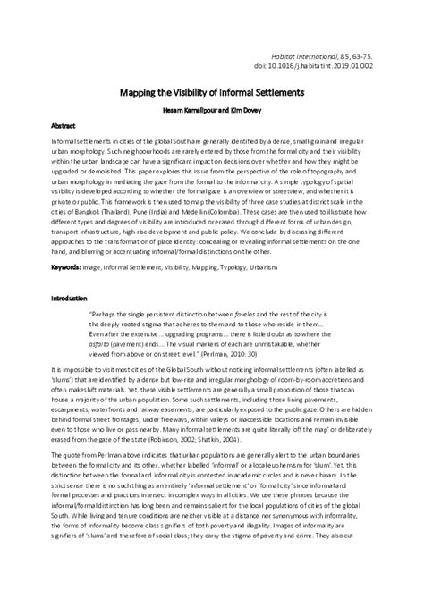 Mapping the visibility of informal settlements | Request PDF - wintechmobiles.com