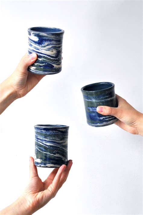 Marbling Pottery - Donn Zver School of Pottery - muktibox.com