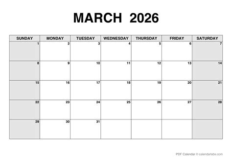 March 2026 Calendars - 150 FREE Printables | Printabulls - wintechmobiles.com