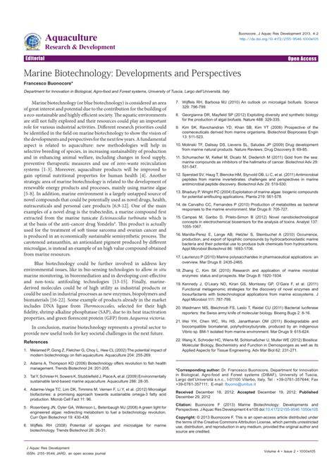 Marine Biotechnology: Developments and Perspectives - raincitystudios.com