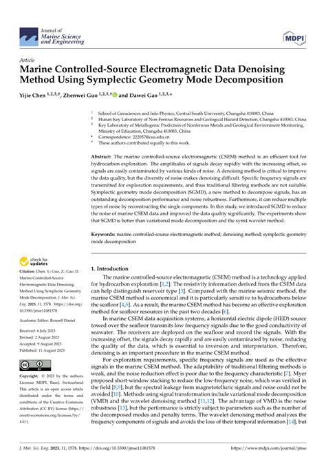 Marine controlled-source electromagnetic method data de-noising … - raincitystudios.com