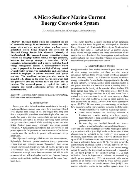 Marine Current Energy Conversion - DiVA - raincitystudios.com