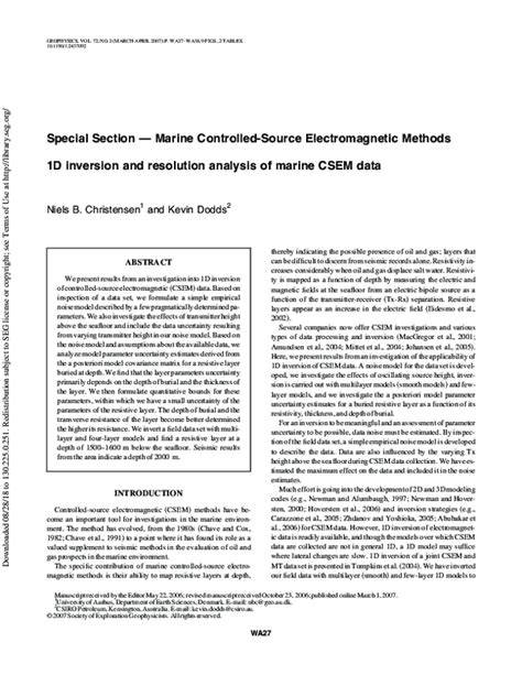 Marine Electromagnetic Methods (Chapter 6) - Integration of Geophysical ... - raincitystudios.com