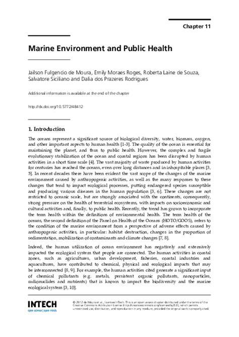 Marine Environment and Public Health - IntechOpen - raincitystudios.com