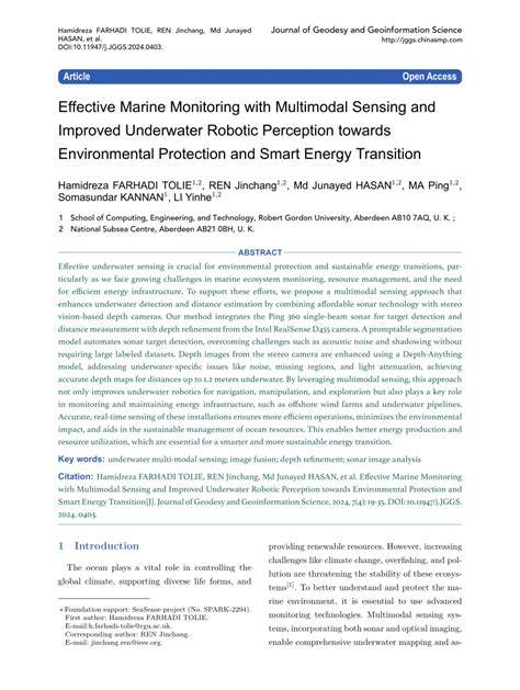 Marine Environmental Perception and Underwater … - raincitystudios.com