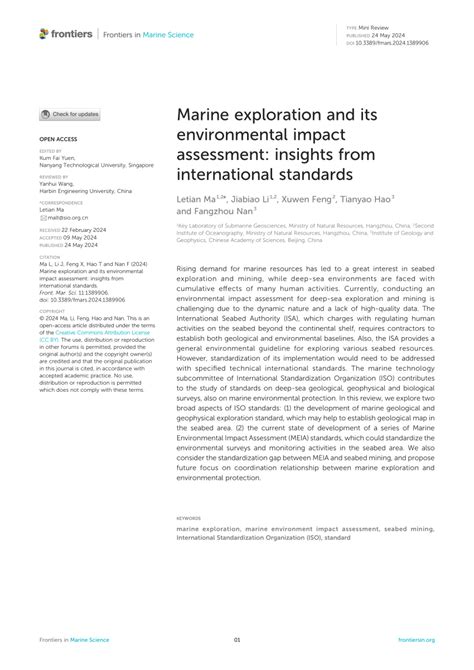 Marine exploration and its environmental impact … - raincitystudios.com