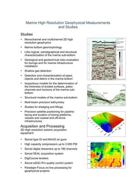 Marine Geophysical Exploration: The State of the Art - raincitystudios.com