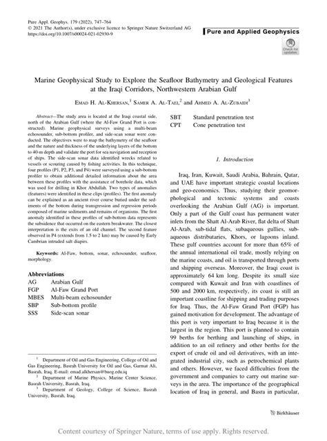 Marine Geophysical Study to Explore the Seafloor Bathymetry and ... - raincitystudios.com