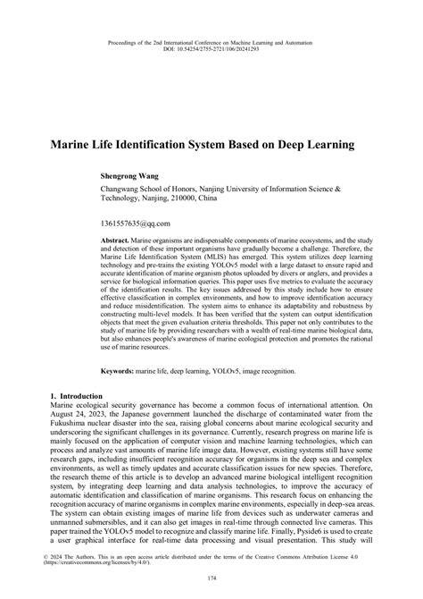 Marine Life Identification System Based on Deep Learning - raincitystudios.com