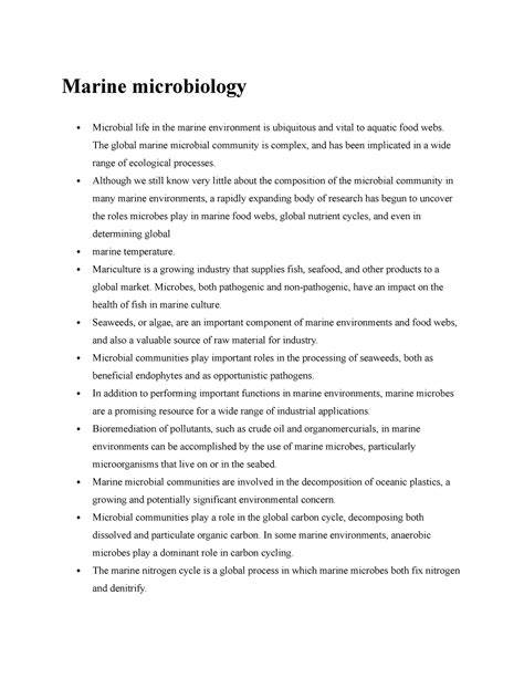 Marine Microbiology | Microbiology Society - raincitystudios.com