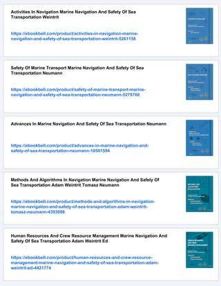 Marine Navigation and Safety of Sea Transportation: Advances in Marine ... - raincitystudios.com