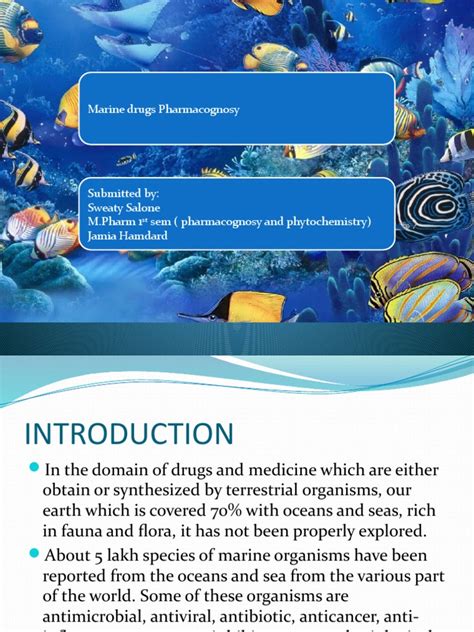 Marine Pharmacognosy: Drug Sources and Types - raincitystudios.com