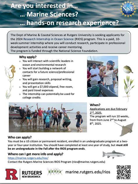 Marine Sciences Summer REU Program - University of Delaware - raincitystudios.com