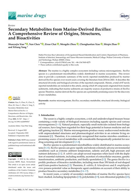 Marine-derived secondary metabolites in oncology: A comprehensive ... - raincitystudios.com