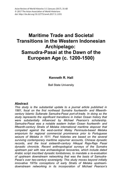 Maritime Trade and Societal Transitions in the Western ... - Brill - wintechmobiles.com