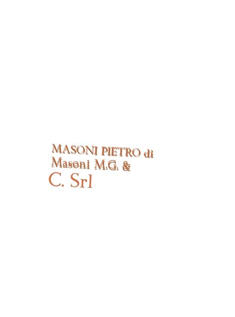 MASONI PIETRO SRL Company Profile COLLE DI VAL D…