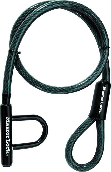Master Lock 8156DPS High Security Cable with U-Lock - raincitystudios.com