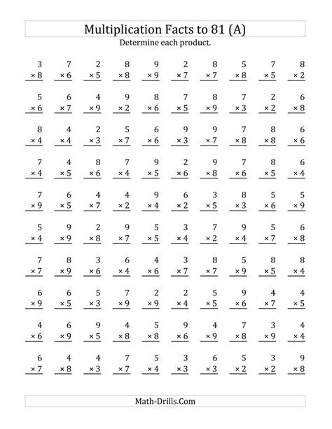 Master Multiplication Facts - coolestguyplanet.net