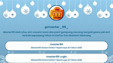 MASTER99   MASTER99 Website Permainan Pragmatic Terbaik Di Seluruh Indonesia - MASTER99