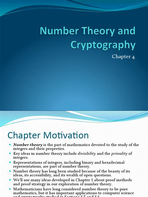 Mastering Cryptography in Number Theory - wintechmobiles.com