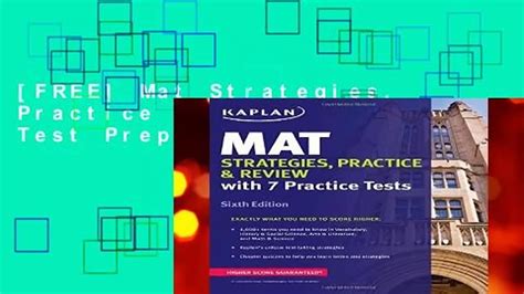 Full Download Mat Strategies Practice  Review By Kaplan Inc