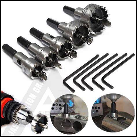 Mata Bor Hole Saw Besi Set 5pcs Holesaw HSS - raincitystudios.com