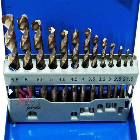 Matabor set 19 pc besi hss twist drill bit mata bor ONAT - raincitystudios.com