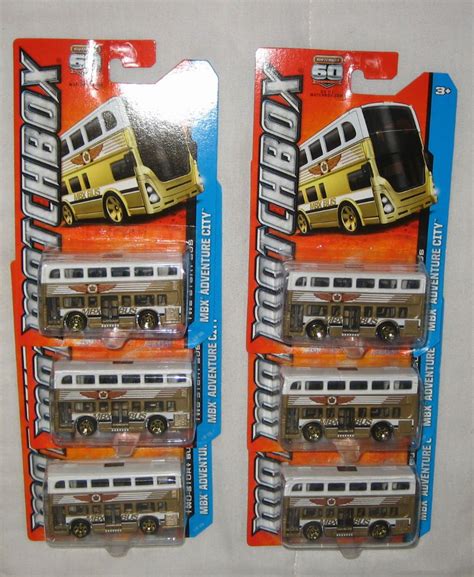 MATCHBOX ADVENTURE CITY - ORANGE - GMC BUS - 60TH …