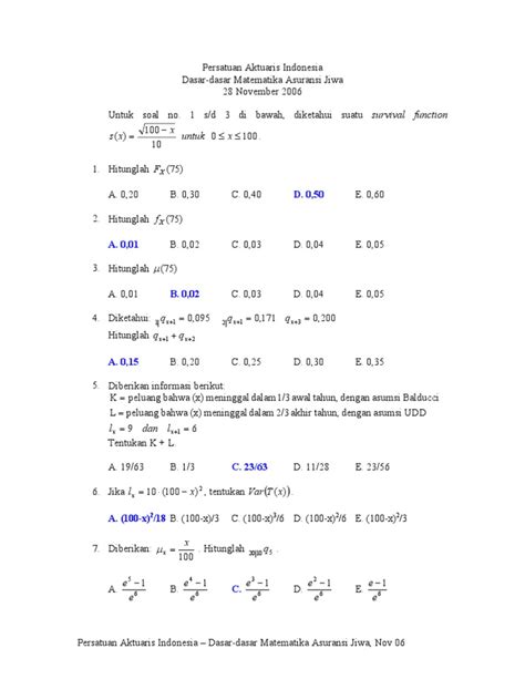 Matematika Asuransi Jiwa Dasar - wintechmobiles.com