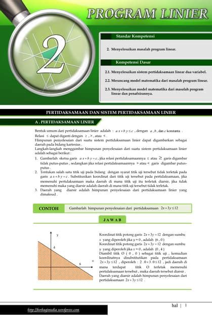 Materi Program Linier - IKIP Siliwangi - wintechmobiles.com
