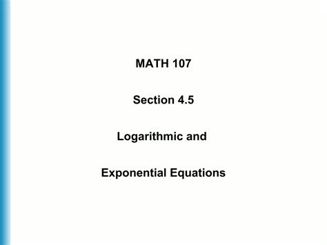 Math 1311 Section 4.5 Logarithmic Functions - UH - wintechmobiles.com
