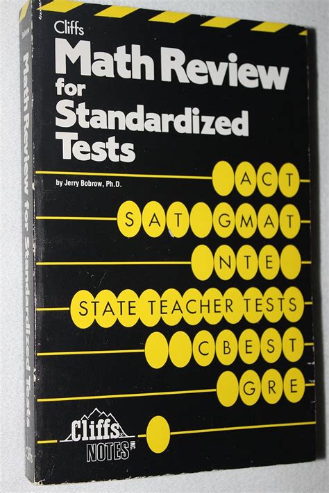 Math Review For Standardized Tests (Cliffs Test Prep) - wintechmobiles.com