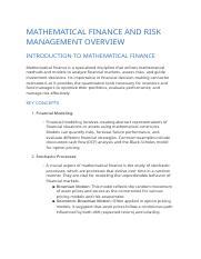 Mathematical Finance Essentials - wintechmobiles.com