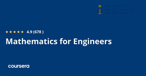 Mathematics for Engineers, a Specialization from Coursera - wintechmobiles.com