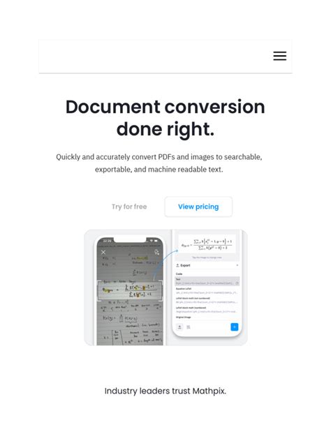 Mathpix: Document Conversion Done Right - wintechmobiles.com