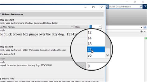 MATLAB Change Font and Font Size YouTube