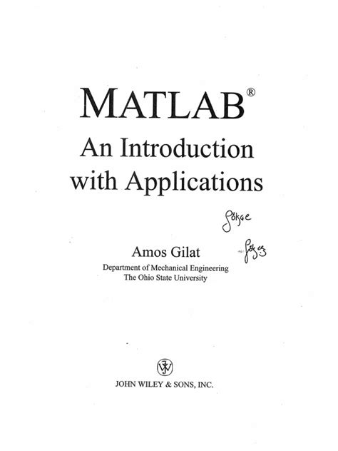 Full Download Matlab An Introduction With Applications By Amos Gilat