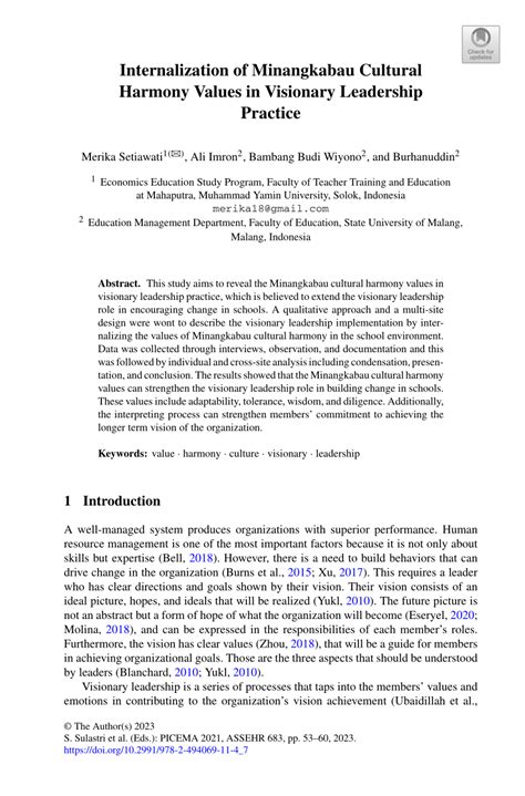 Matriarchal Values and World Peace: The Case of the Minangkabau - wintechmobiles.com