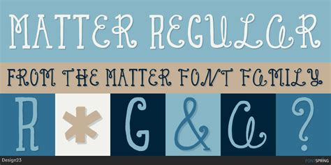 MATTer Font Fontspring