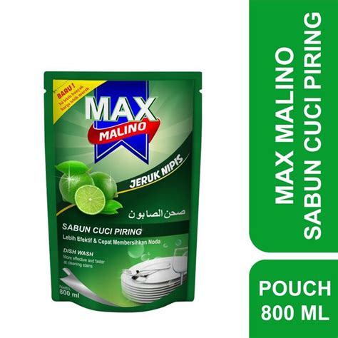 MAX MALINO SABUN CUCI PIRING 800 ML - raincitystudios.com