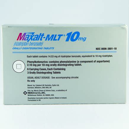 MAXALT Dosage & Rx Info Uses, Side Effects - MPR