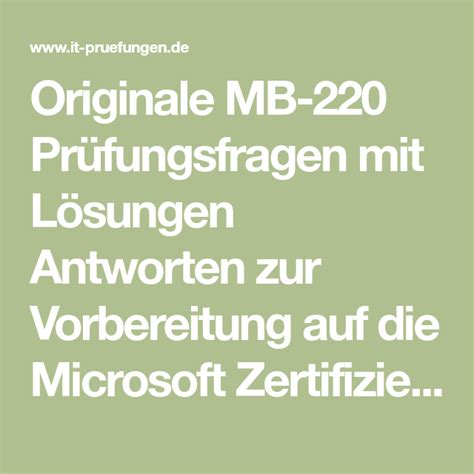 MB-220 Fragen Beantworten